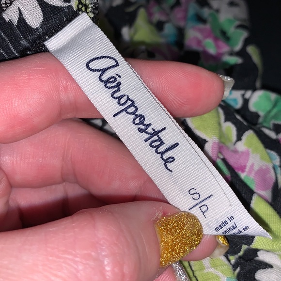 Aeropostale floral high low asymmetrical stretchy skirt - Picture 5 of 5